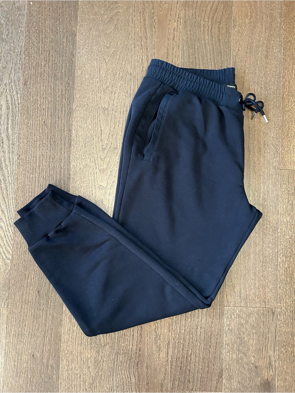 Theory Men's Premium Fleece Jogger Pants Navy Blue Size Xl